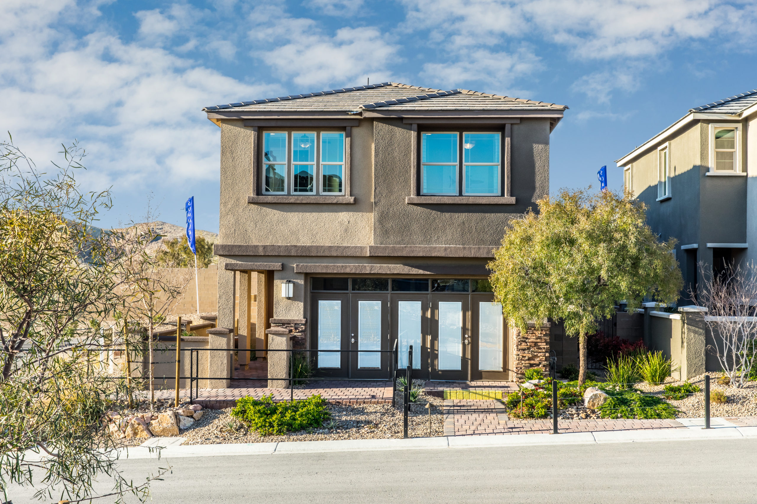 Front Elevation of Everette Model in Skye Knoll by Richmond American Homes in Stonebridge in Summerlin