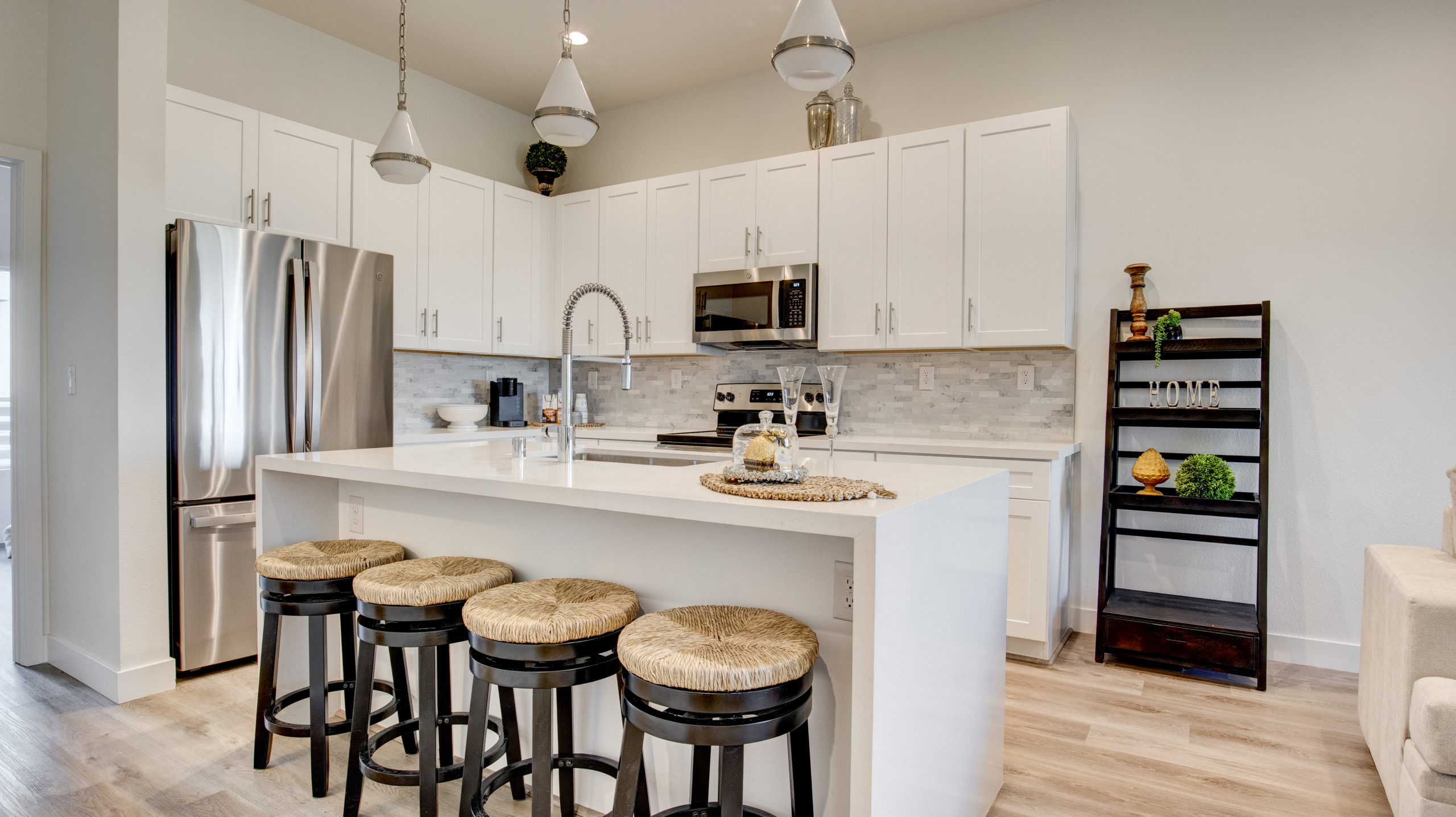 Kitchen of Unit B at Thrive by Edward Homes